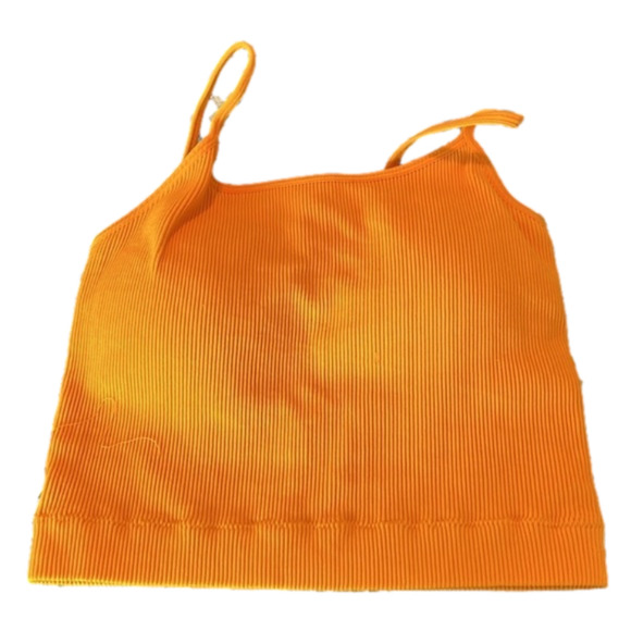 Zenana Ribbed High Neck Crop Top w/ Bra pads NWT - Picture 3 of 3